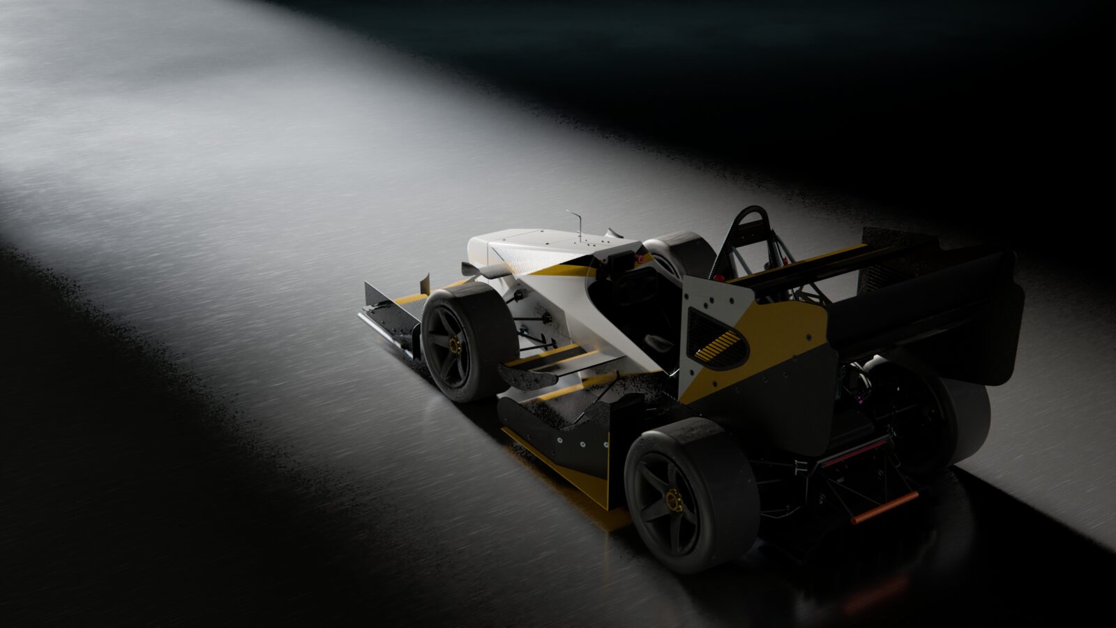 Car detail under low light