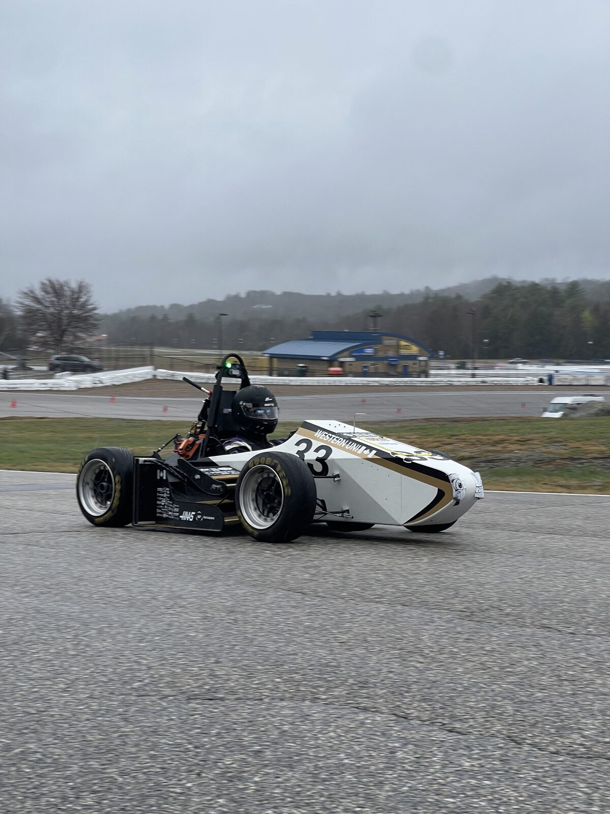 The car on track at New Hampshire